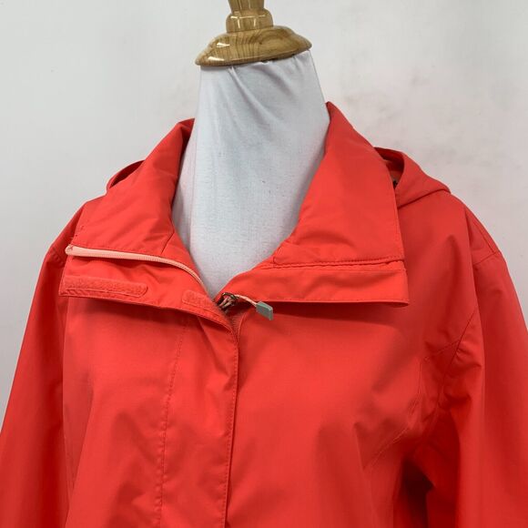 Eddie Bauer Windbreaker Jacket Womens L Large Mesh Lined Zip Up Hidden Hoodie - Picture 4 of 16